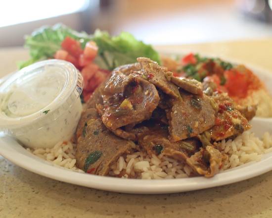 Order Spicy Gyro Plate food online from Chicken Maison store, Redondo Beach on bringmethat.com