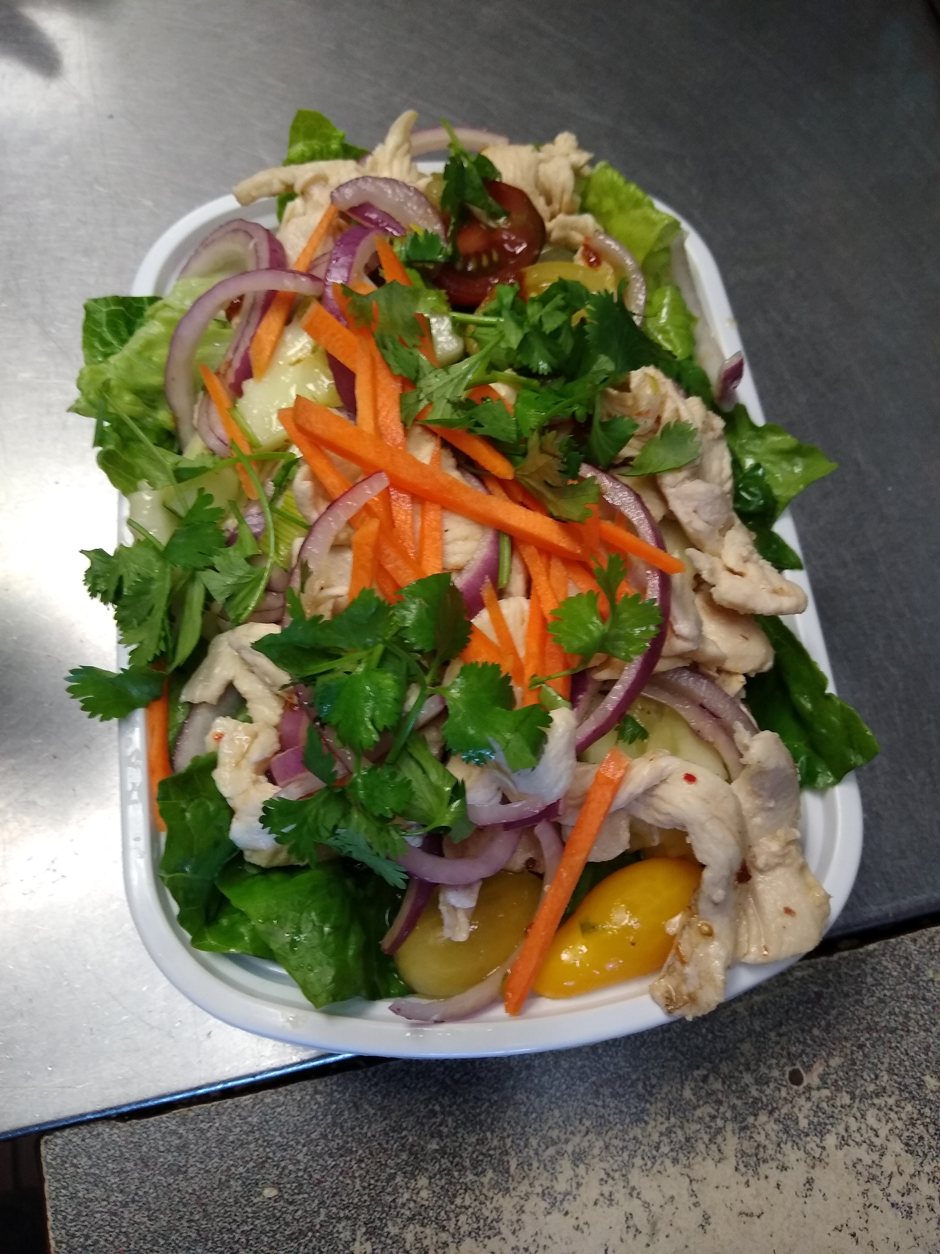 Order Thai chicken salad food online from Asian Flavor store, Mount Pleasant on bringmethat.com