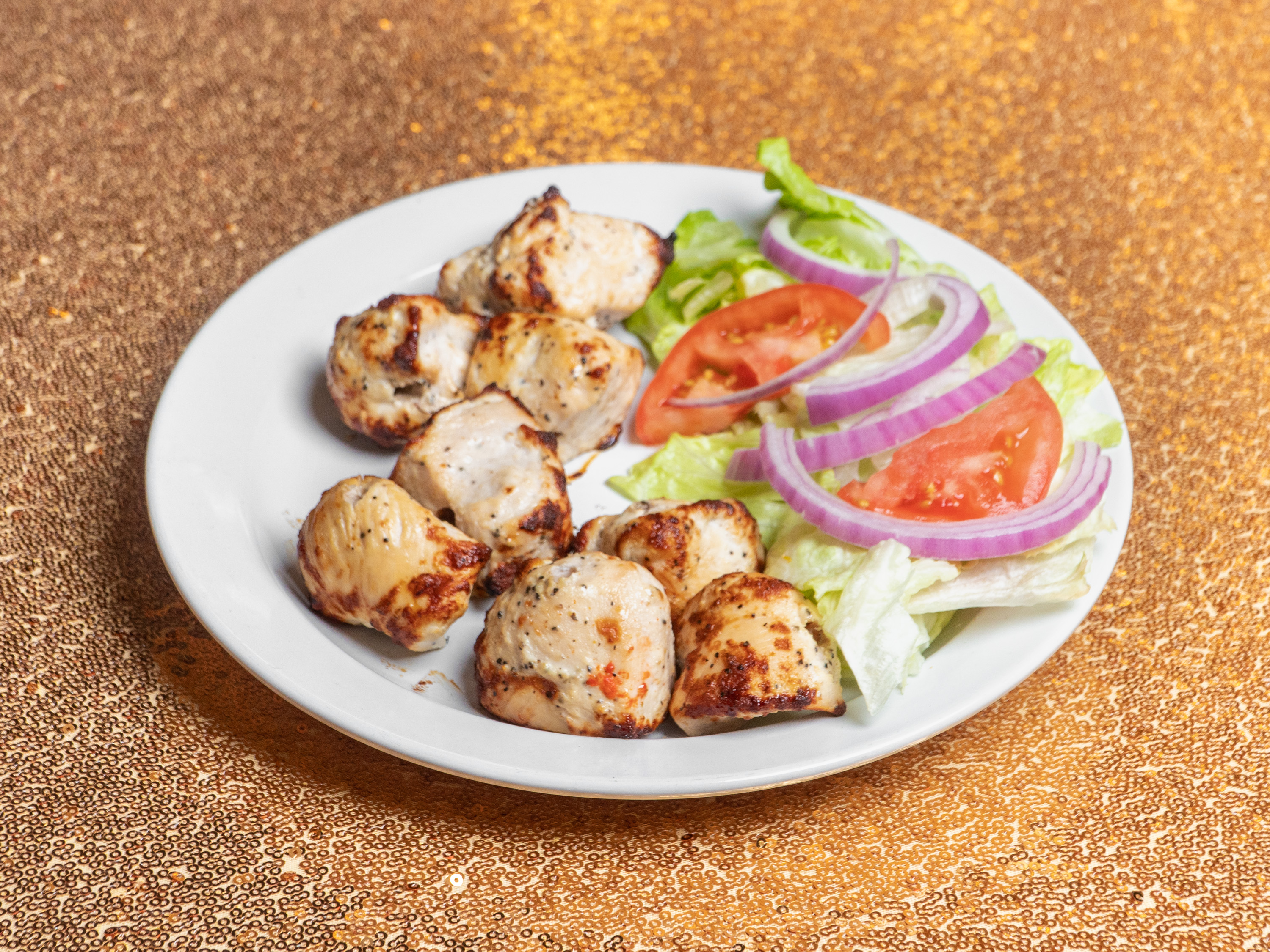 Order 7. Chicken Tikka Bone-in Platter food online from Azan Karahi & Kabab store, Windsor Mill on bringmethat.com
