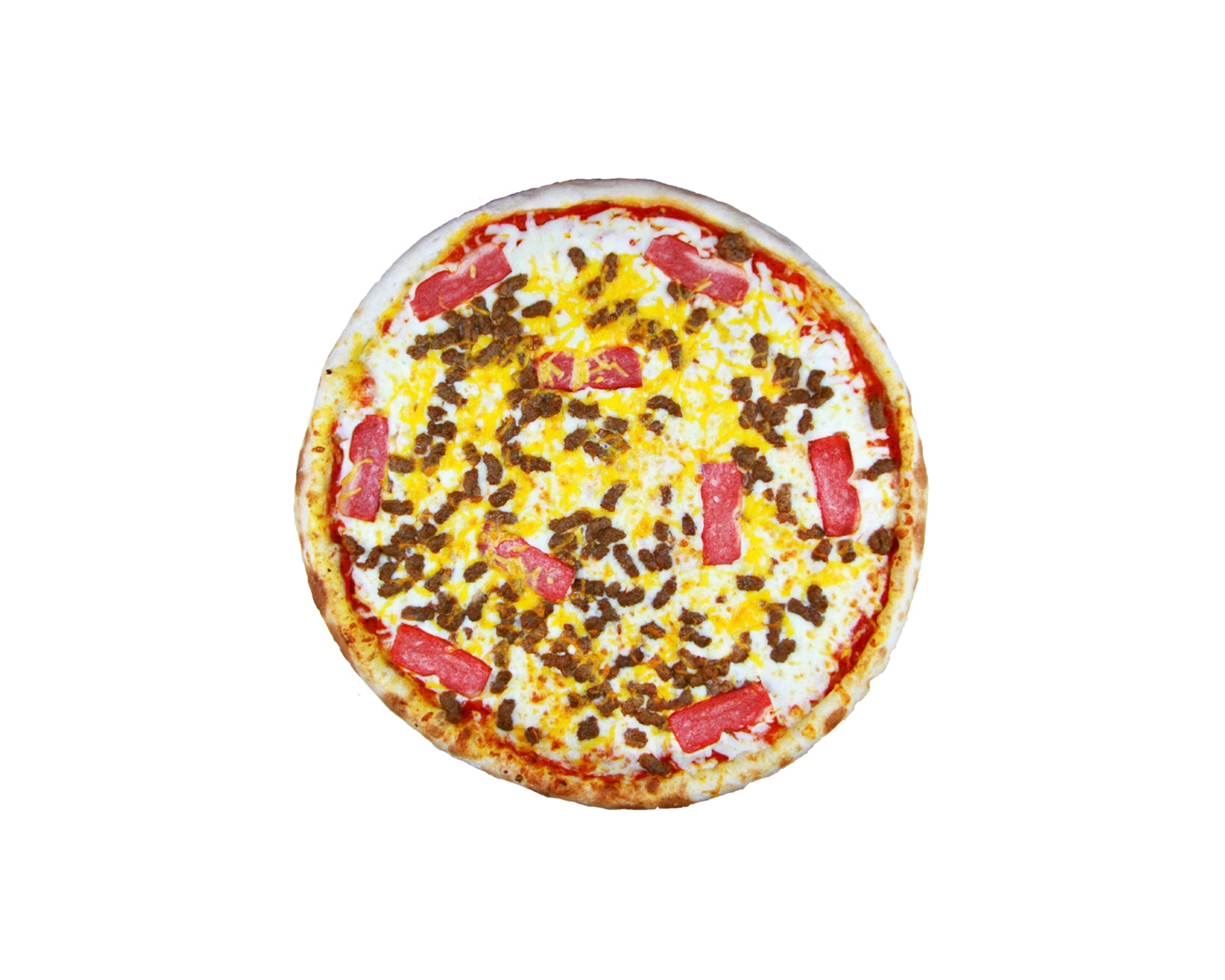Order Cheeseburger Pizza - Small 10'' food online from Pizza Factory store, Nashville on bringmethat.com