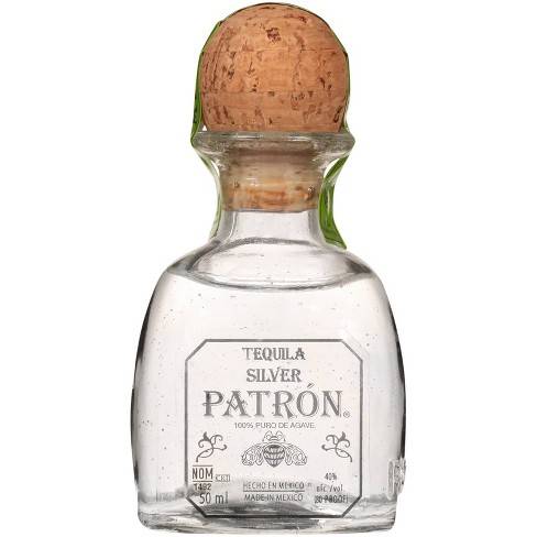 Order Patron Silver Tequila - 50ml Bottle food online from Windy City Liquor Market store, El Cajon on bringmethat.com