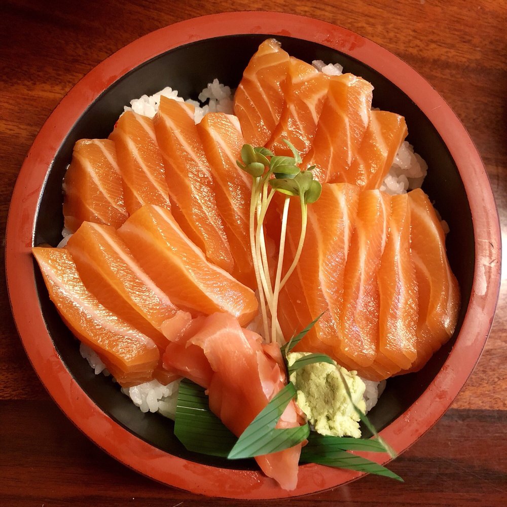 Order Salmon Donburi food online from Yojimbo store, Alameda on bringmethat.com