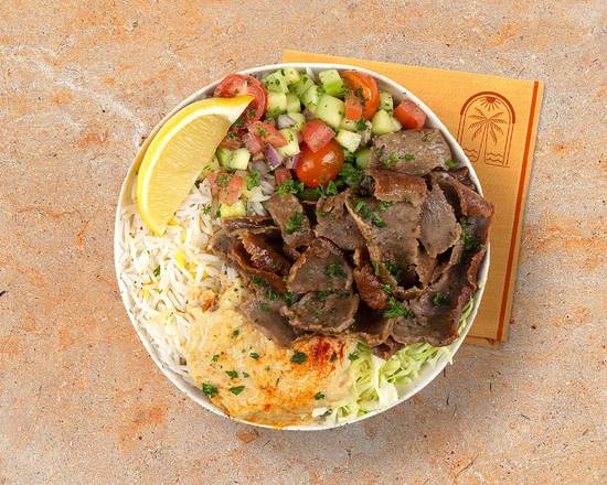 Order Beef and Lamb Gyro Rice Bowl food online from Frutta Bowls store, Ankeny on bringmethat.com