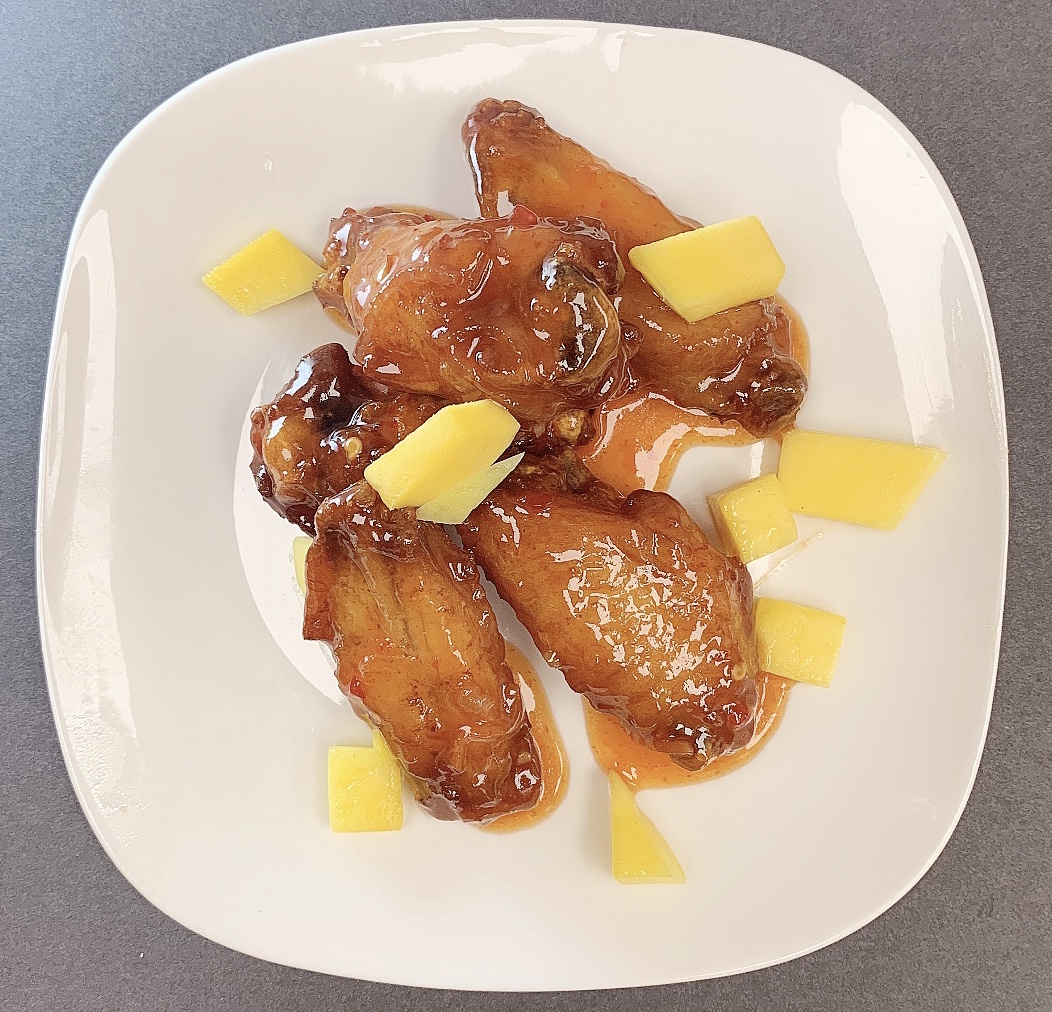 Order Spicy mango wings(6) food online from Ramen Legend store, Corpus Christi on bringmethat.com
