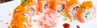 Order Salmon Lover Roll food online from Quickway Japanese Hibachi store, Oxon Hill on bringmethat.com