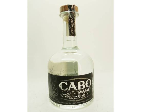 Order Cabo Wabo Tequila Blanco 750 ml  food online from Babaro Liquor Store store, Peabody on bringmethat.com