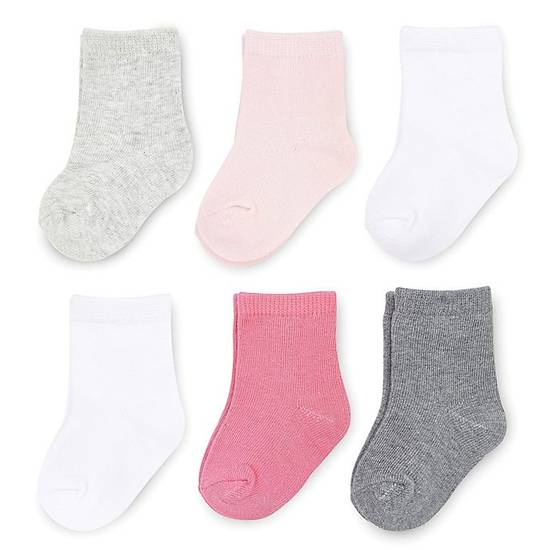 Order On The Goldbug™ Size 0-3M 6-Pack Crew Socks food online from Bed Bath & Beyond store, Lancaster on bringmethat.com
