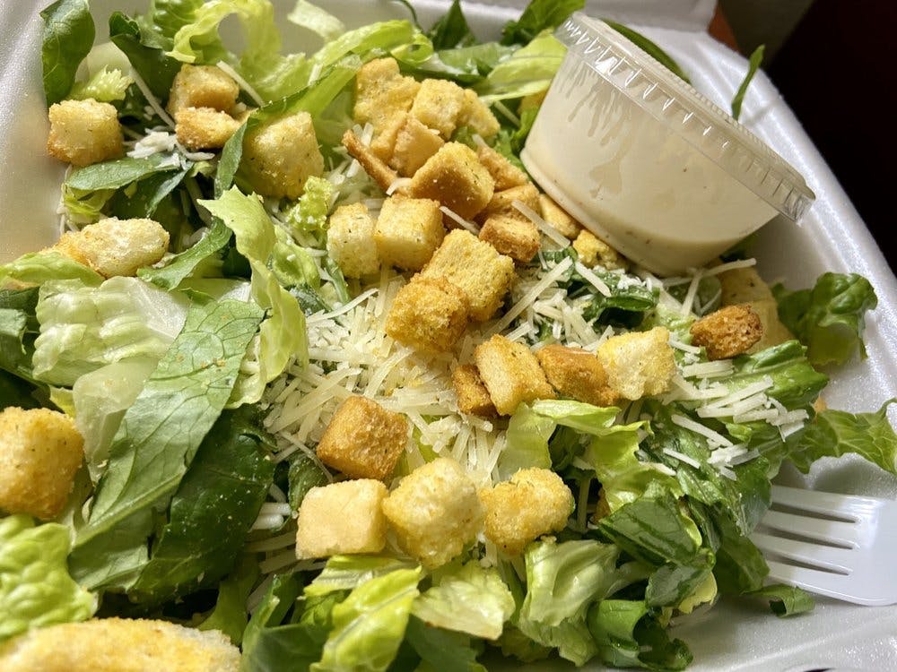 Order Caesar Salad - Salad food online from Pizza Perfect On Main store, Hillsville on bringmethat.com