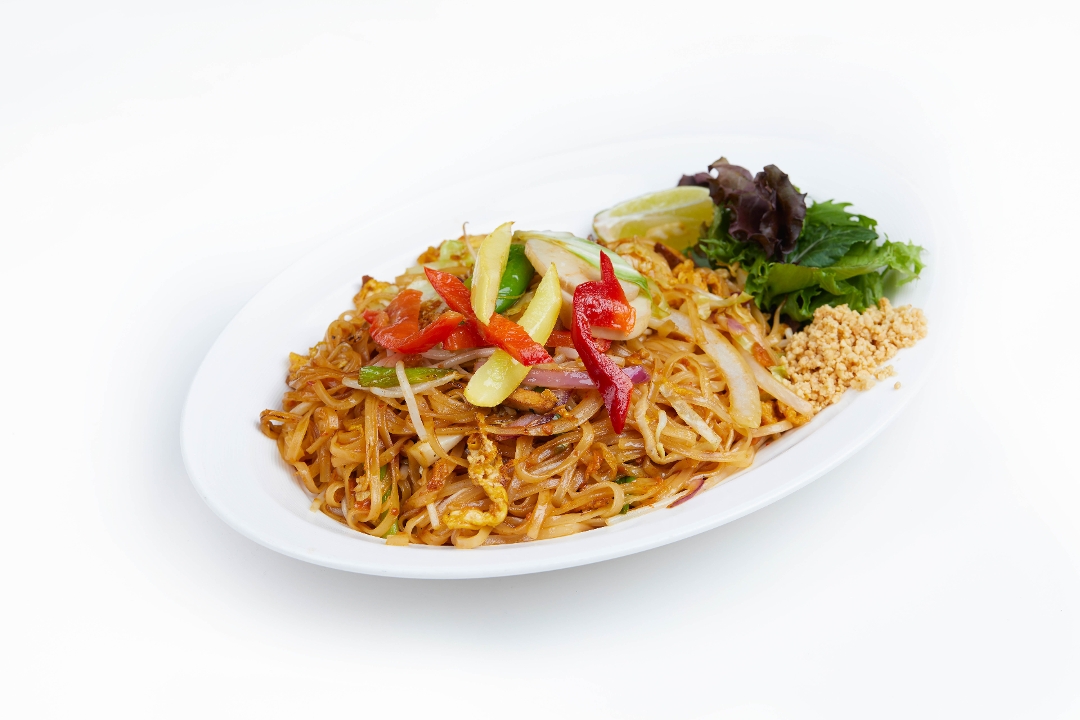 Order Pad Thai Vegetable (Thai Noodles) food online from MoCA Asian Bistro - Queens store, Forest Hills on bringmethat.com