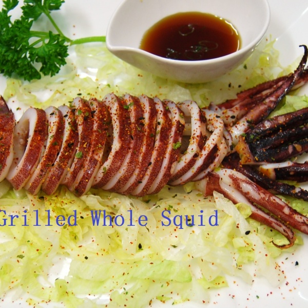 Order Grilled Whole Squid  food online from Irashai Sushi and Teriyaki store, Boston on bringmethat.com