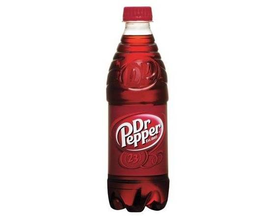 Order Dr Pepper 16.9oz bottle food online from Happy Hill Country Liqour store, Liberty Hill on bringmethat.com