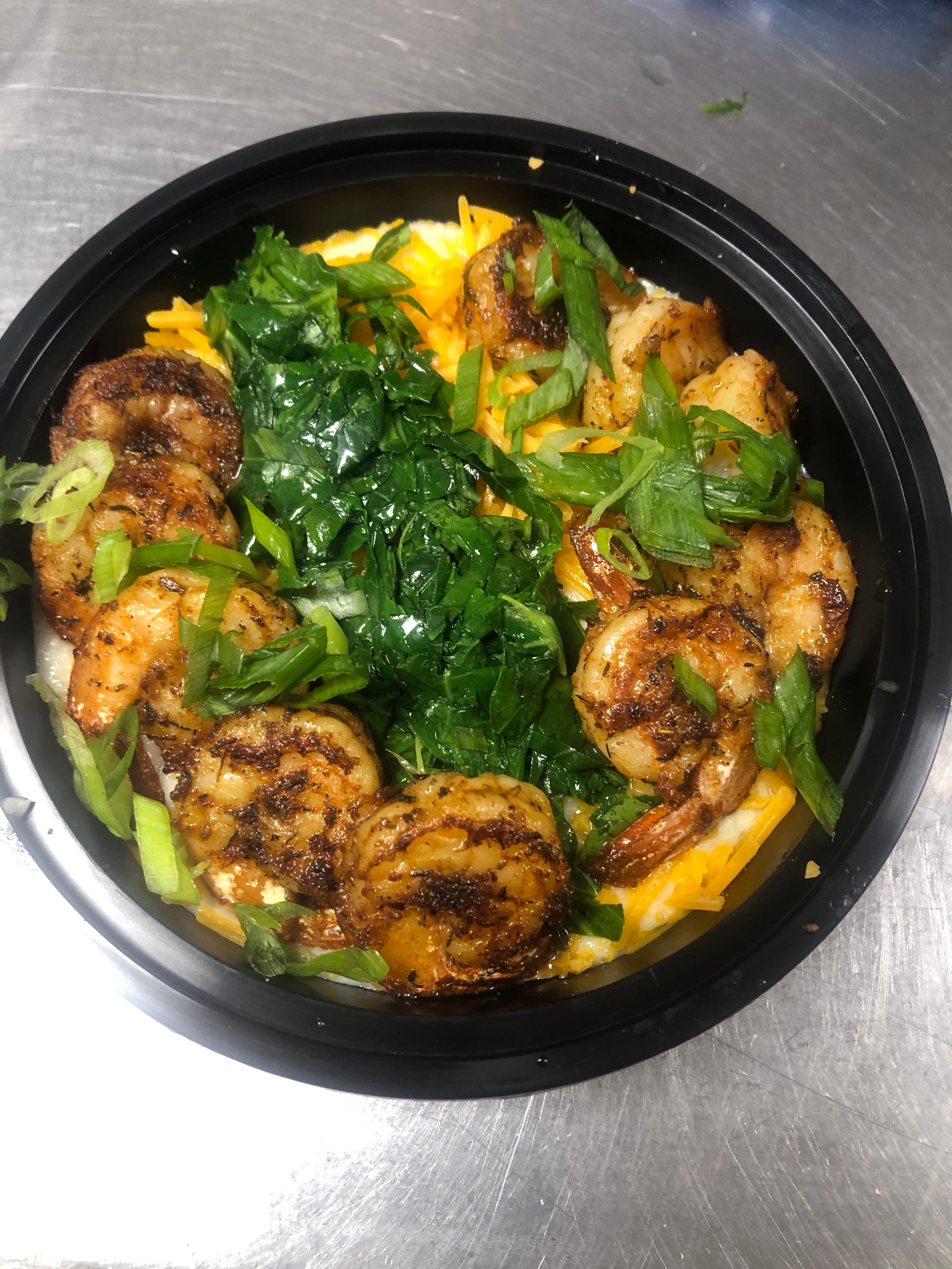 Order Shrimp and Grits food online from Ridiculous Eatz store, Columbus on bringmethat.com