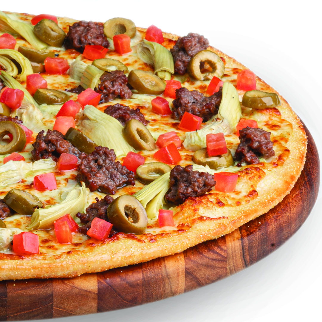 Order Impossible Artichoke Pesto Gluten Free Pizza food online from Pizza Guys store, Brentwood on bringmethat.com