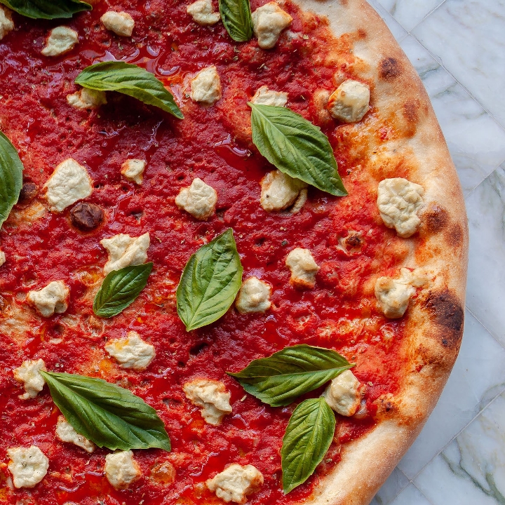 Order Vegan Margherita food online from Dimo's Pizza store, Chicago on bringmethat.com