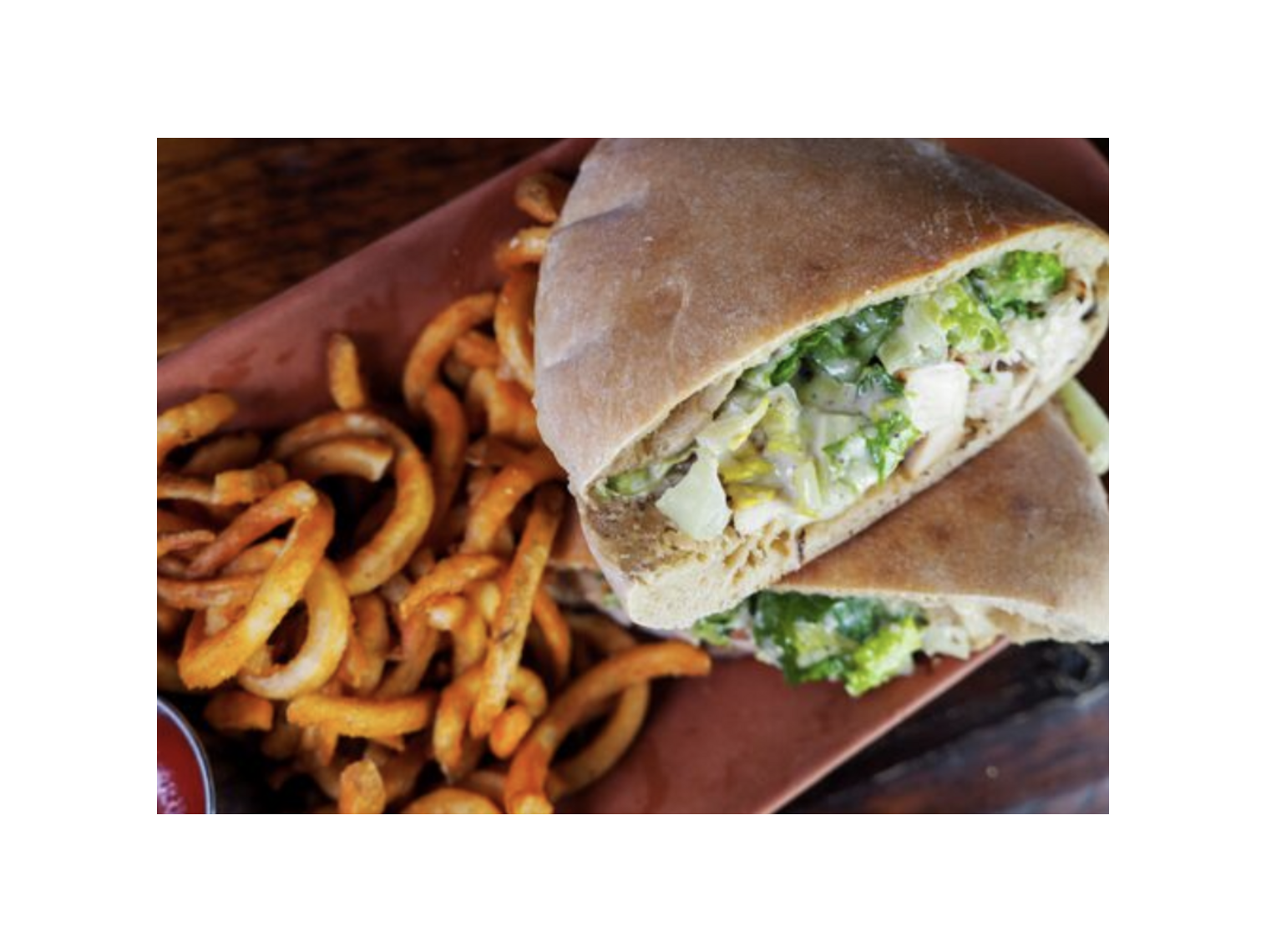 Order The Chicken Caesar Foldover food online from Roots Handmade Pizza - West Town store, Chicago on bringmethat.com