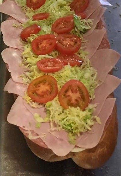 Order Ham & Provolone Hoagie - Large food online from Giovannis Pizza & Pasta store, Elverson on bringmethat.com