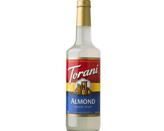 Order Torani Orgeat Almond Syrup 750ml food online from Rocky Liquor store, Claremont on bringmethat.com