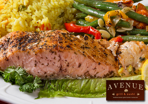 Order Parve Grilled Salmon food online from Avenue Grill & Sushi store, Elizabeth on bringmethat.com