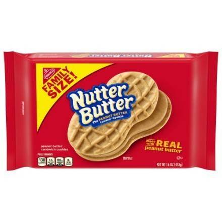 Order Nutter Butter Family Size Peanut Butter Cookies (16 oz) food online from 7-Eleven By Reef store, Atlanta on bringmethat.com