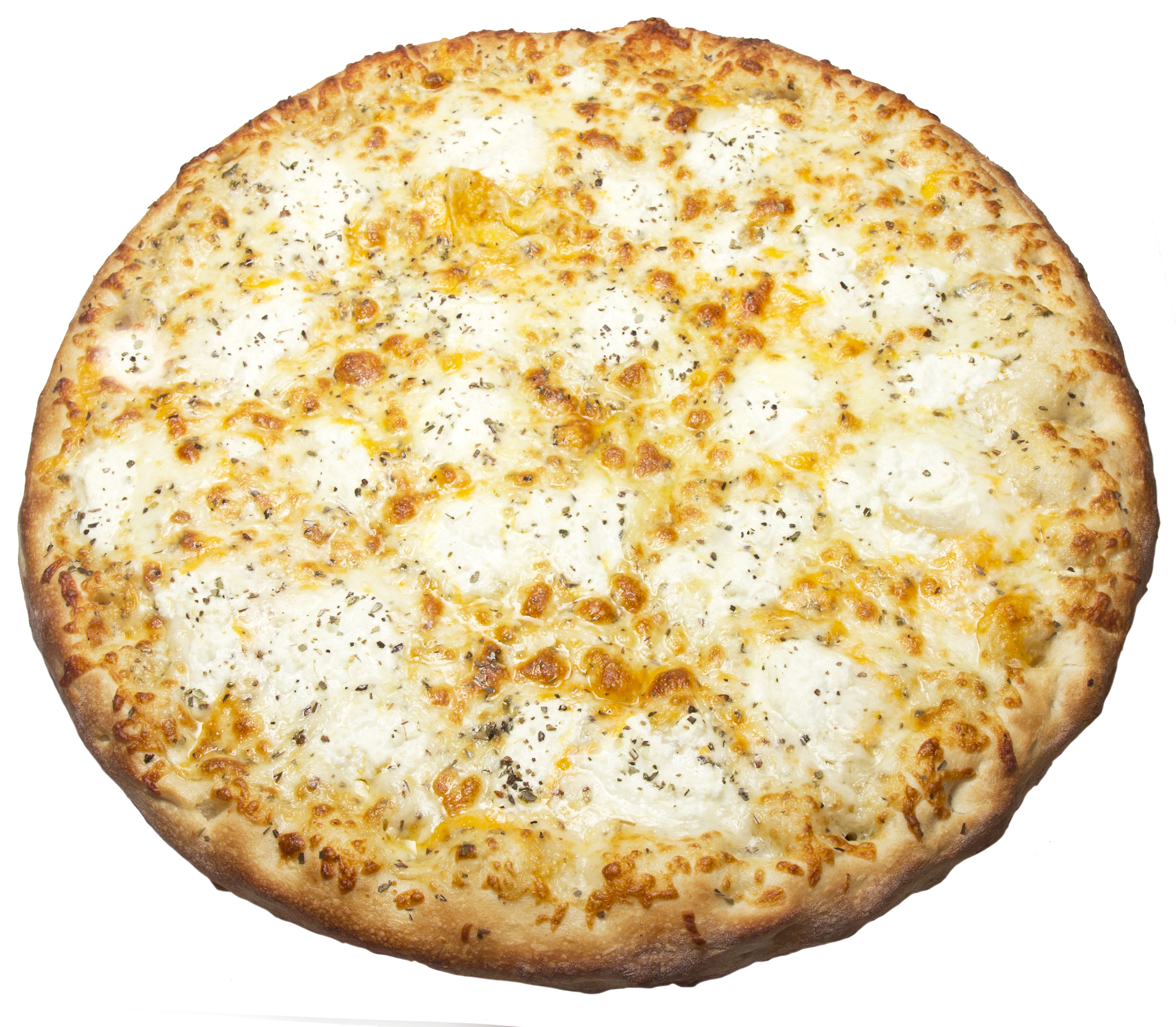 Order Garlic 4 Cheese Pizza food online from Perri's Pizzeria store, Rochester on bringmethat.com