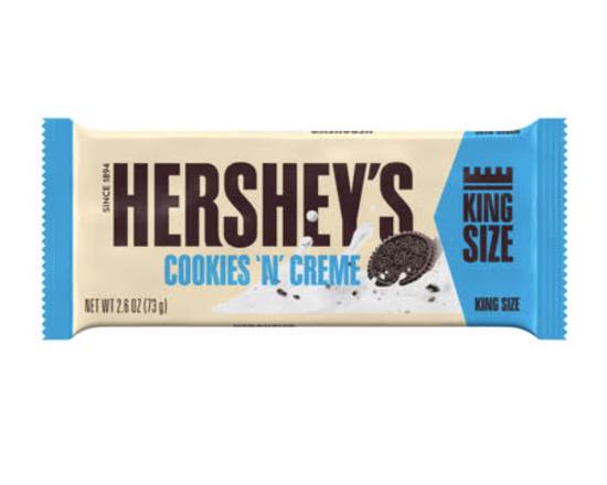 Order Hershey's King Size Cookies 'n' Creme Bar - 2.6 oz food online from Loma Mini Market store, Long Beach on bringmethat.com
