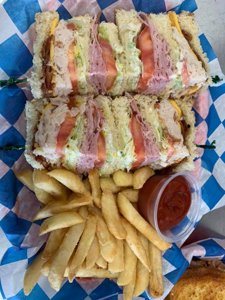 Order Double Decker Club Sandwich food online from Aladdin Cafe store, Knoxville on bringmethat.com