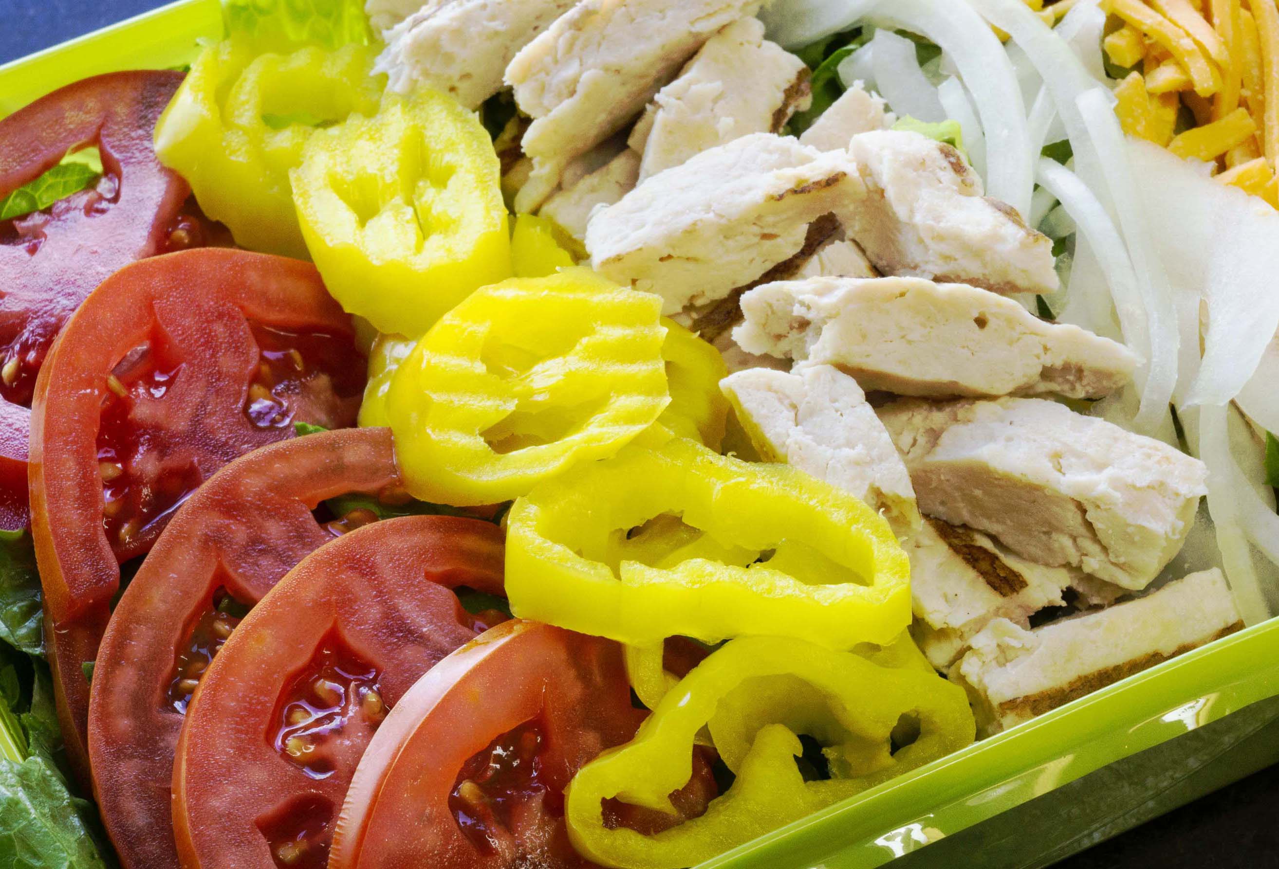 Order Grilled Chicken Salad food online from Tubbys Sub Shop & Just Baked Cupcakes store, Wixom on bringmethat.com