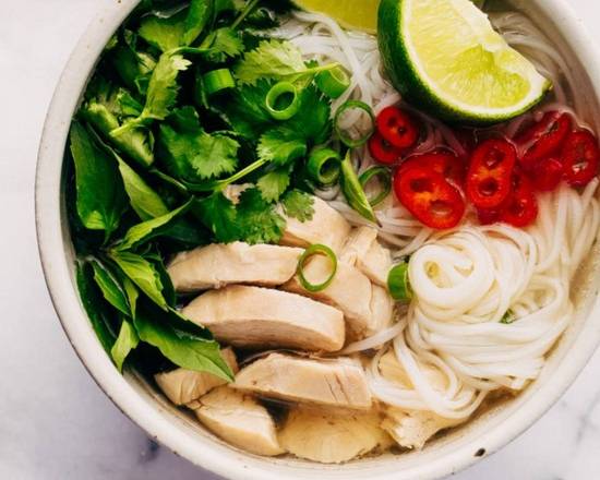 Order Chicken Pho (Pho Ga) food online from Crazy Fire Mongolian Grill and Bar store, Raleigh on bringmethat.com