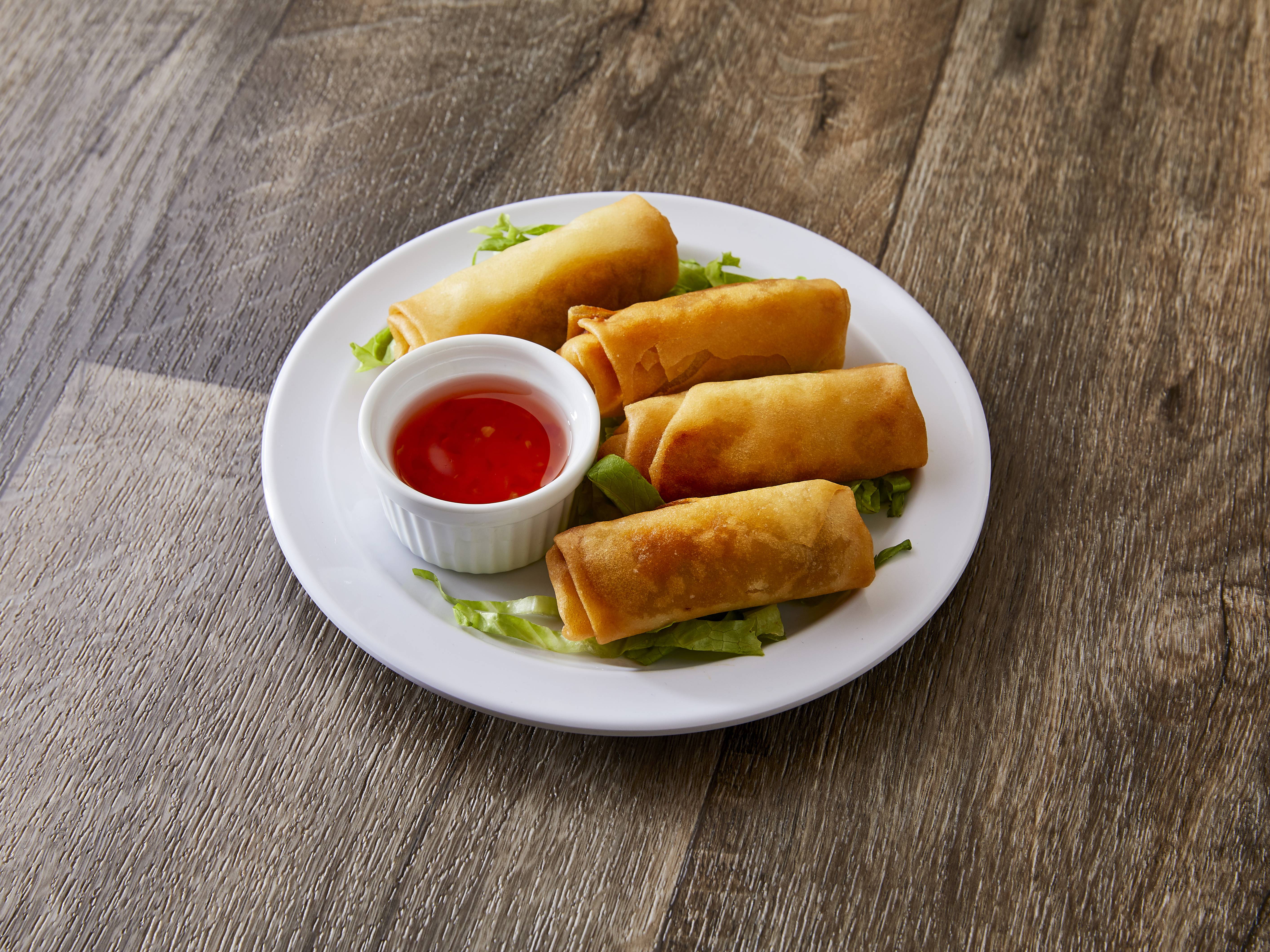 Order B07. Vegetarian Spring Rolls food online from Sichuan House store, Lafayette on bringmethat.com