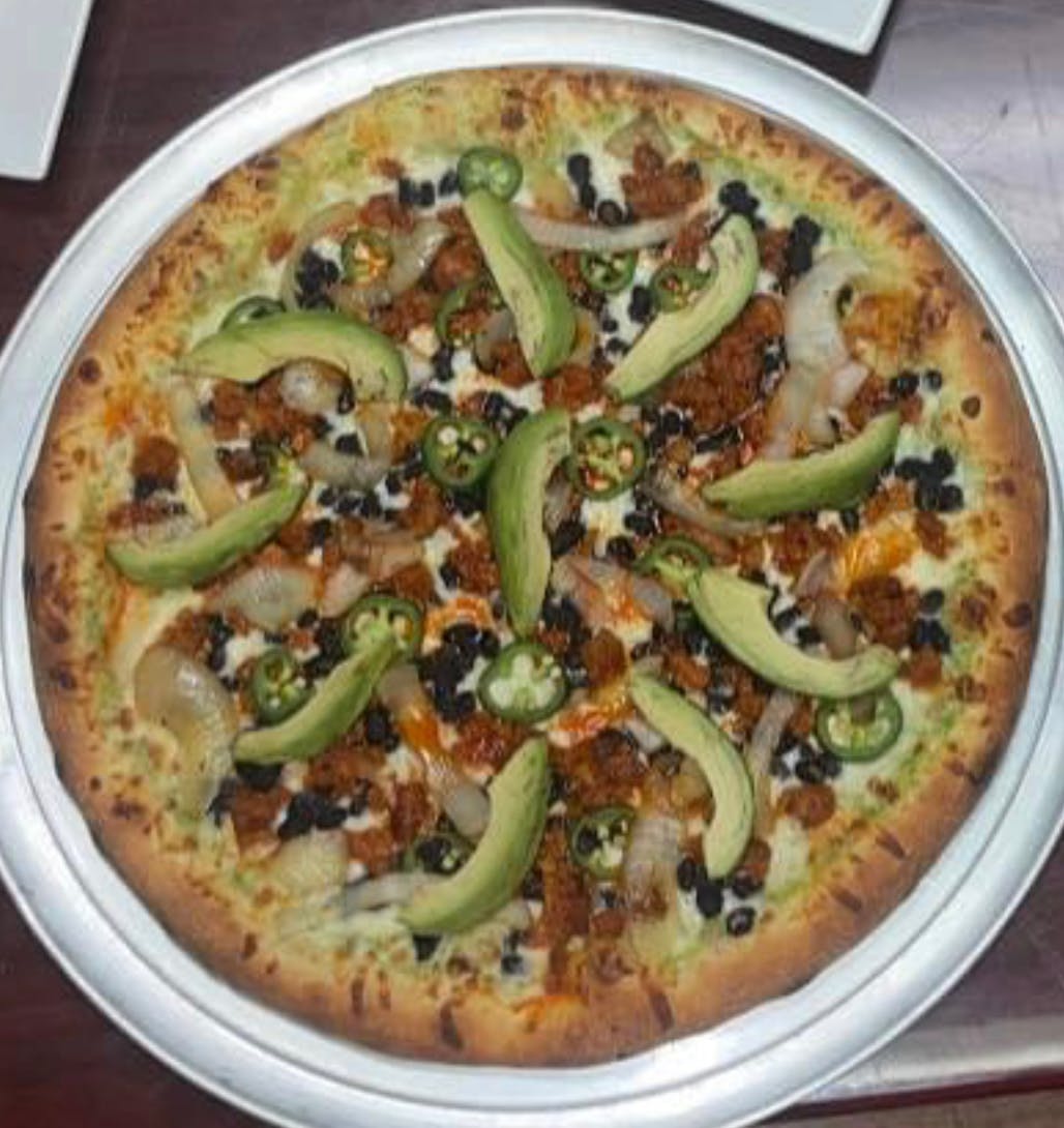 Order 2) Mexicana Pizza - Small 12" food online from Mr. Tacos store, Philadelphia on bringmethat.com