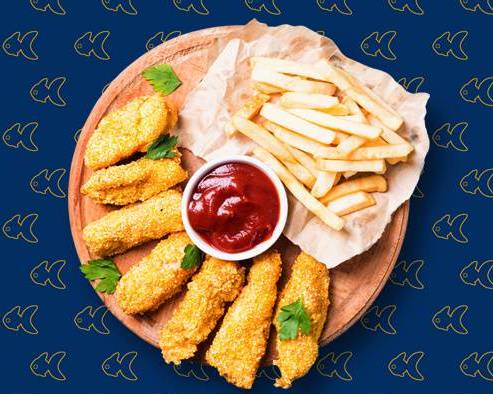Order Chicken Sticks (3 pcs) food online from Fat Fish store, Chicago on bringmethat.com