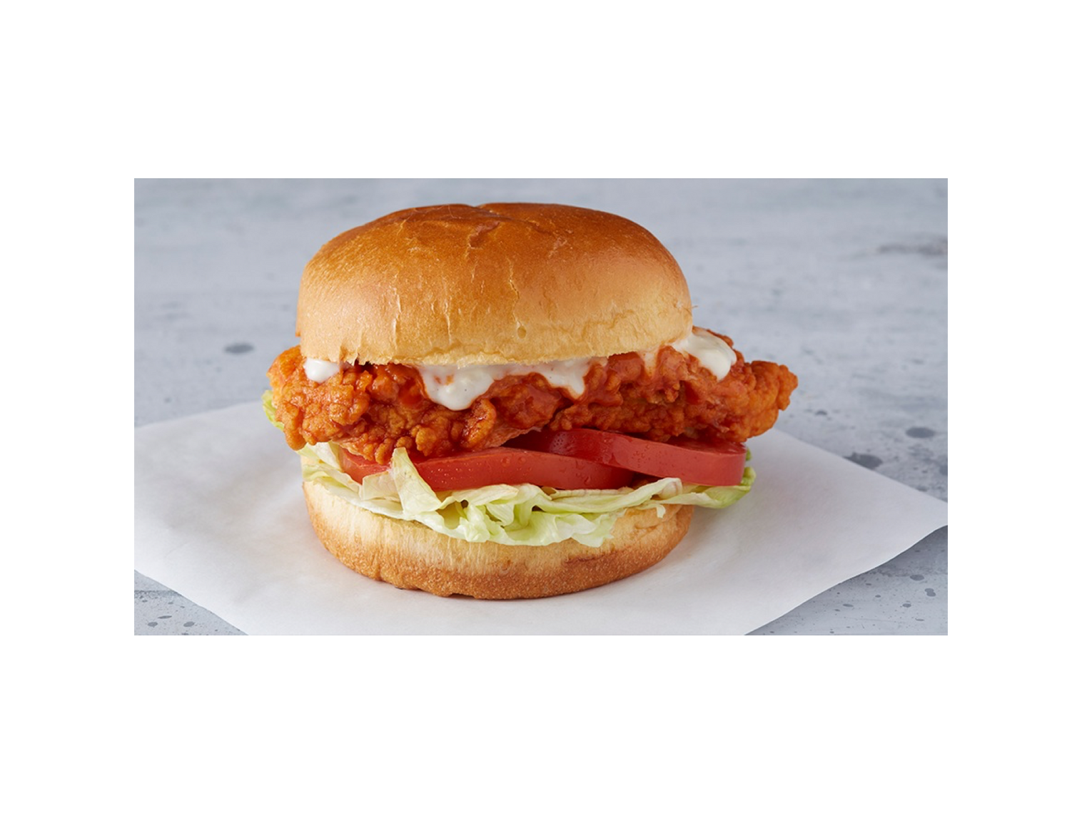 Order Buffalo Chicken Sandwich food online from Wings Over store, Greenville on bringmethat.com