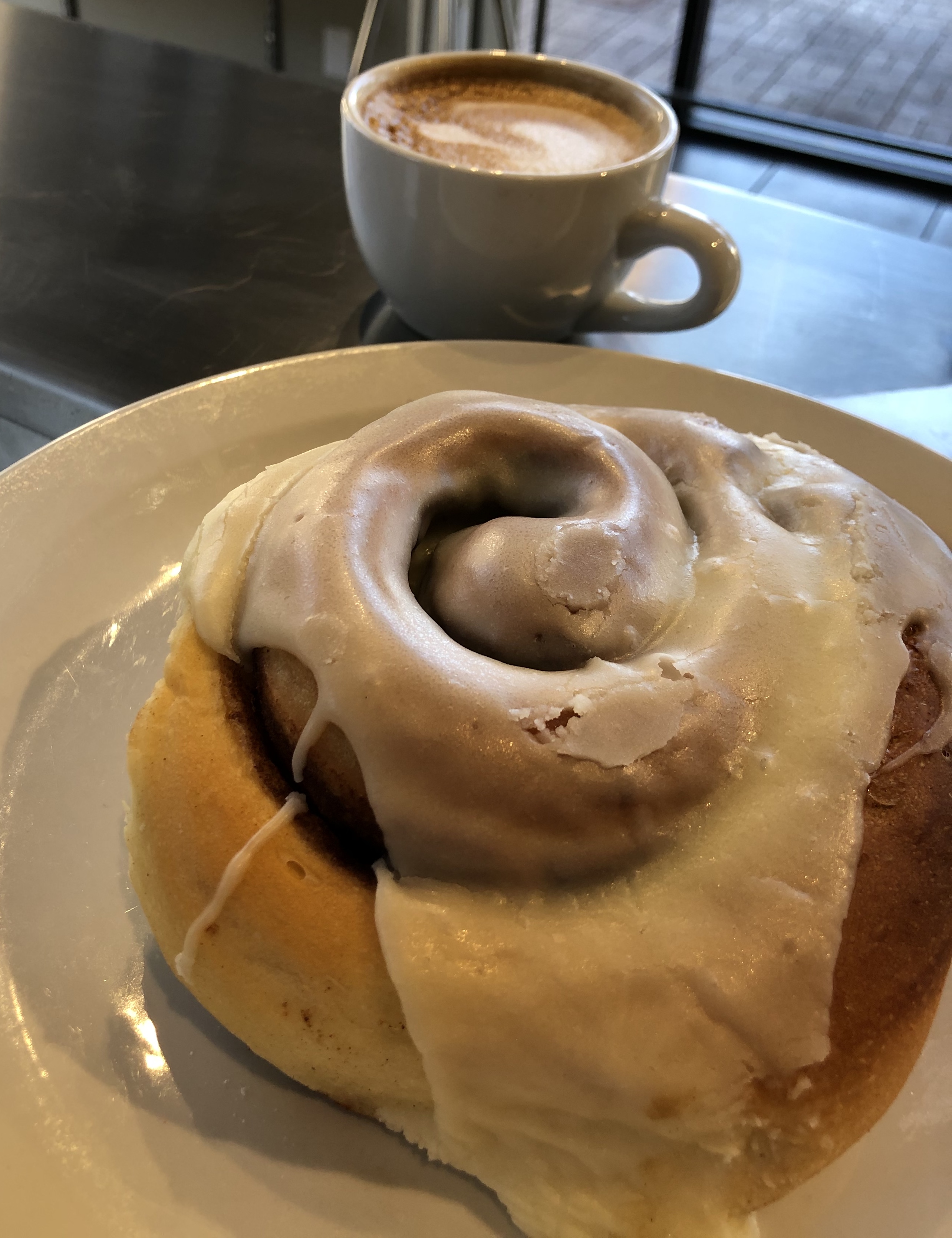 Order Large Delicious Cinnamon Roll food online from Ike Coffee & Tea store, Tucson on bringmethat.com