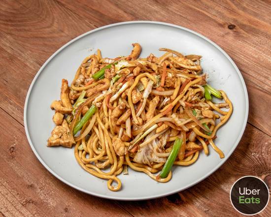 Order 鸡捞面Chicken Lo Mein food online from China Dragon store, Gwinnett County on bringmethat.com