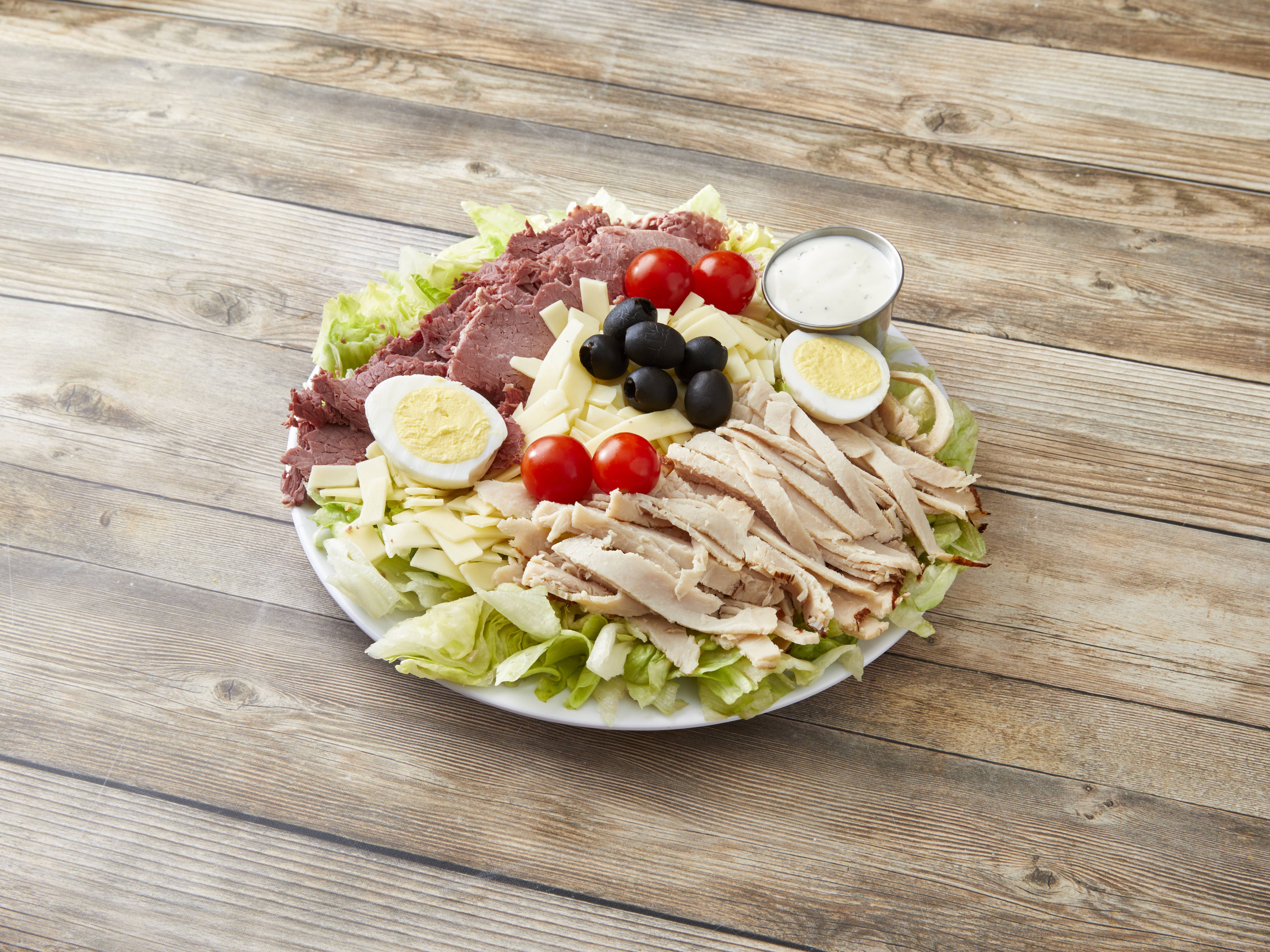 Order Cobb Salad food online from Bread Basket Deli store, Livonia on bringmethat.com