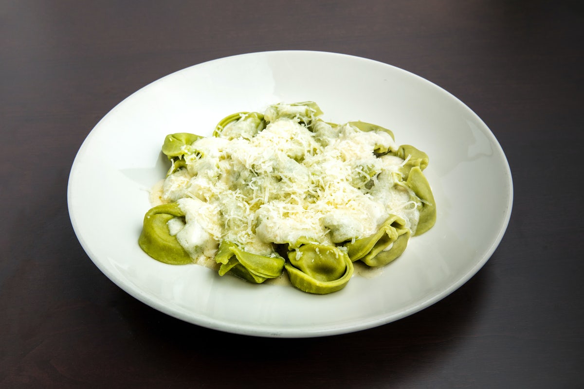 Order Spinach Tortellini with Alfredo Sauce food online from The Old Spaghetti Factory store, Taylorsville on bringmethat.com