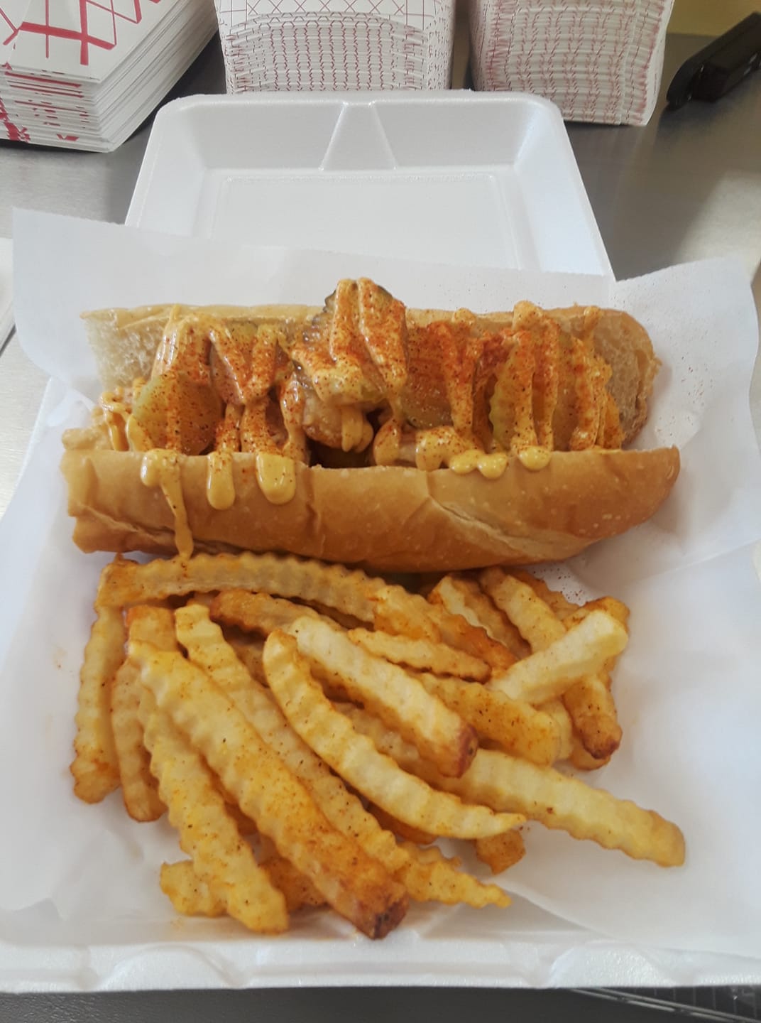 Order Shrimp Po Boy food online from Da Chicken Shak & More store, Wichita on bringmethat.com