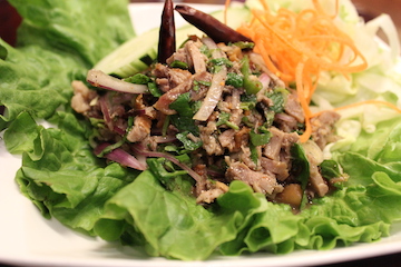 Order Larb (Laos minced meat salad) food online from Chai Thai Noodles store, Hayward on bringmethat.com