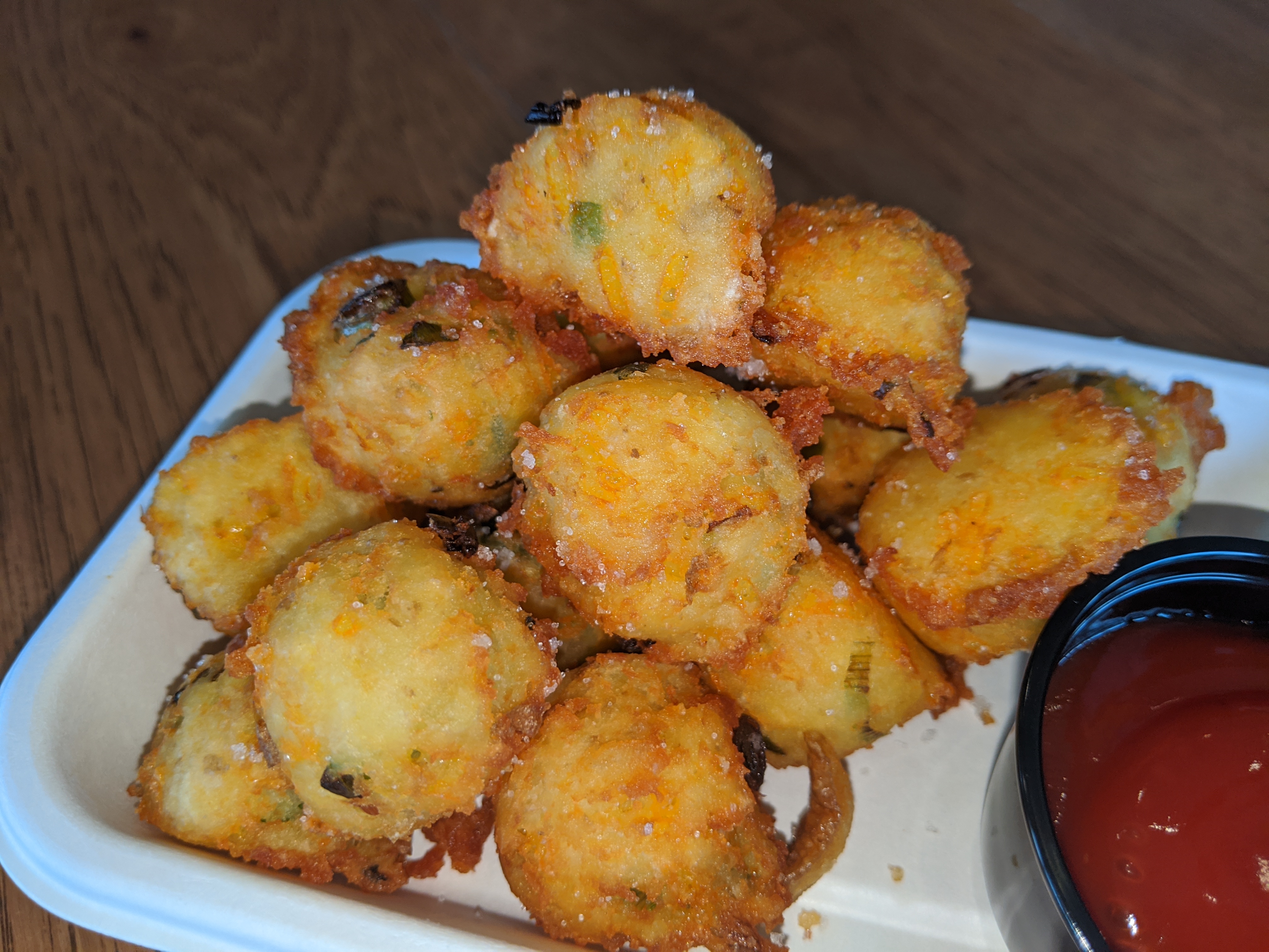 Order Home Made Tater Tots food online from Divine Bovine Burgers store, Tucson on bringmethat.com
