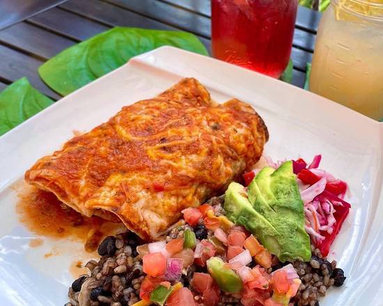 Order "Burnt Ends" Enchiladas food online from The Purple Elephant store, Northport on bringmethat.com