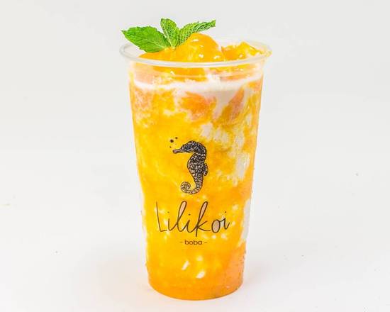 Order Mango Horchata Smoothie food online from Lilikoi Boba store, Cupertino on bringmethat.com