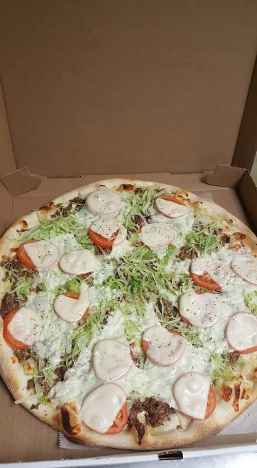 Order Cheese Steak Hoagie Pizza - Medium 14" (6 Slices) food online from Gino's Pizza & Spaghetti House store, Lindenwold on bringmethat.com
