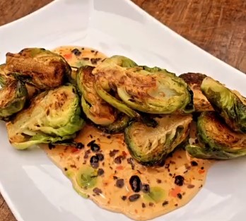 Order Dragon Roasted Organic Brussel Sprouts food online from Lena West Village store, New York on bringmethat.com