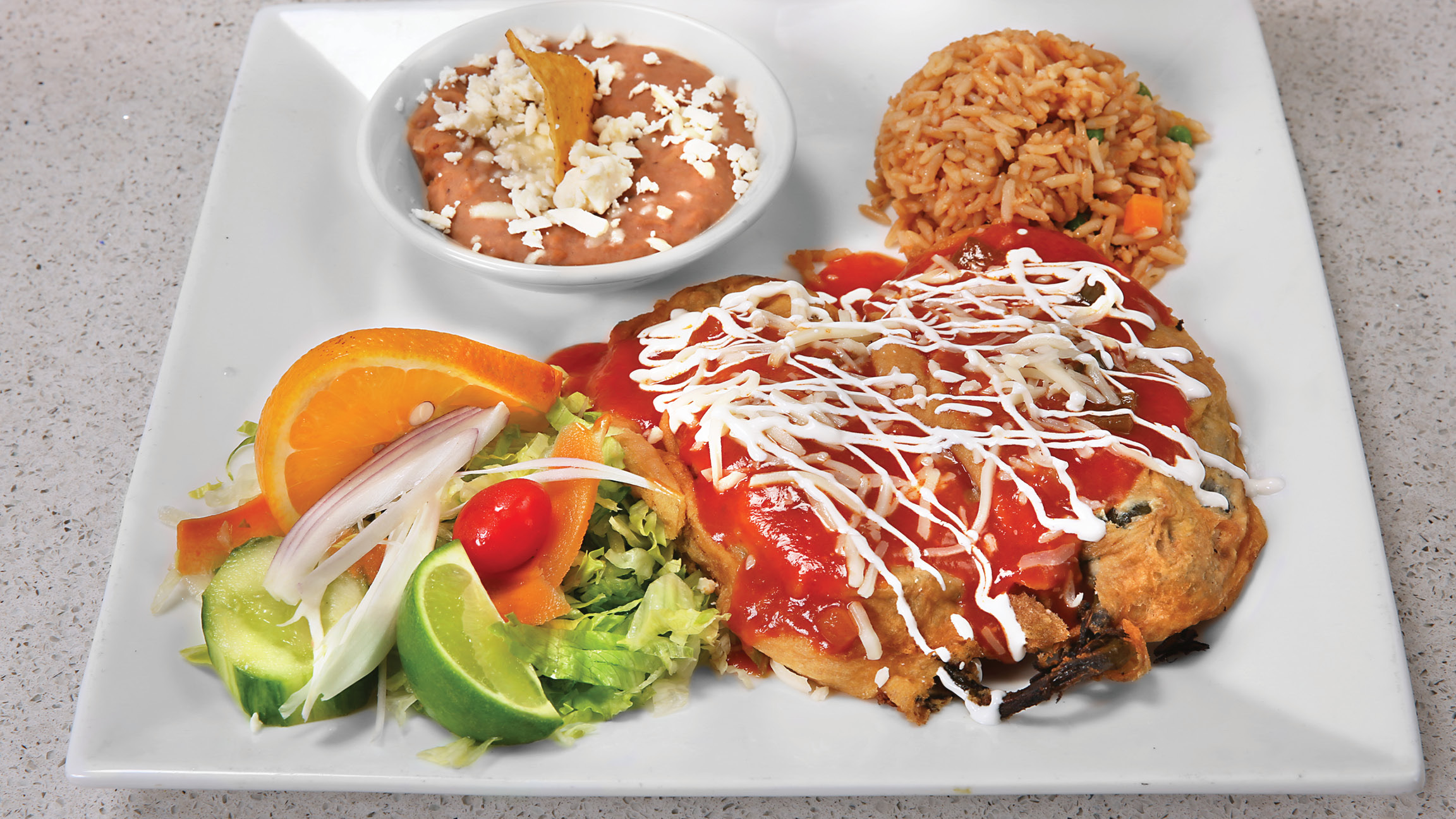 Order Chiles Rellenos food online from Brothers Mexican Grill store, La Grange on bringmethat.com