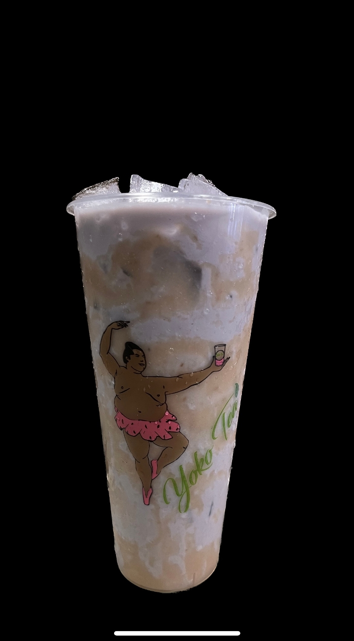 Order Y08. Taro Bits Milk Tea food online from Yoko Tea store, Santa Clara on bringmethat.com
