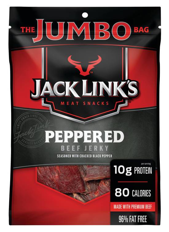 Order Jack Link's Peppered Beef Jerky Jumbo Size (5.85 oz) food online from Rite Aid store, Eugene on bringmethat.com