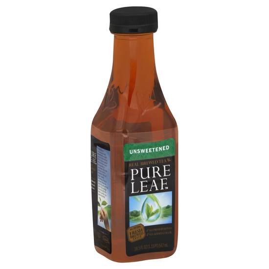 Order Pure Leaf Real Brewed Tea Unsweetened Black Tea Bottle (18.5 oz) food online from Rite Aid store, Stark County on bringmethat.com