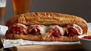 Order Meatball Sub - Sub food online from Romeo's Pizza store, Apex on bringmethat.com