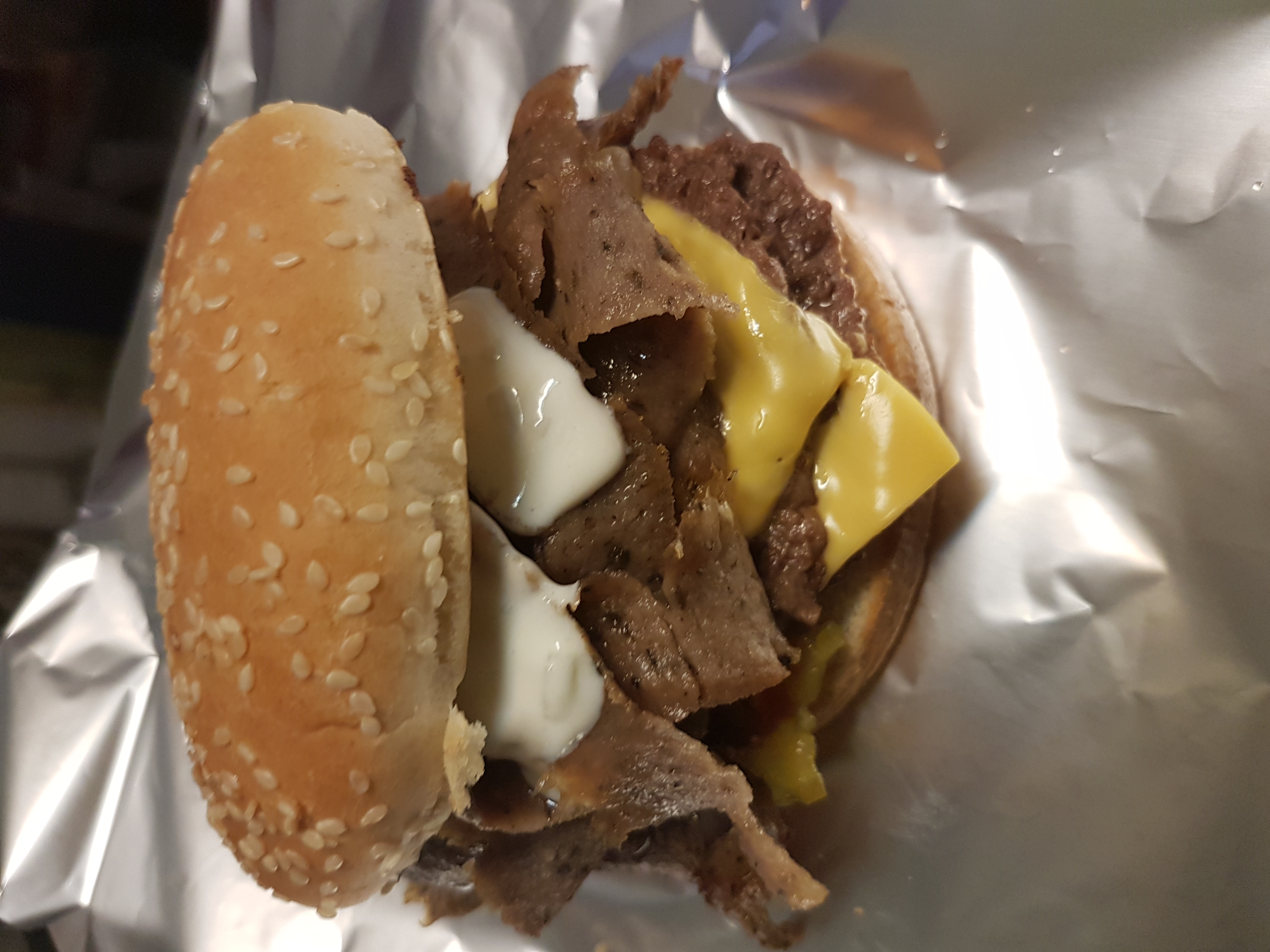 Order Gyro Double Cheeseburger food online from Breakfast Land store, Chicago on bringmethat.com