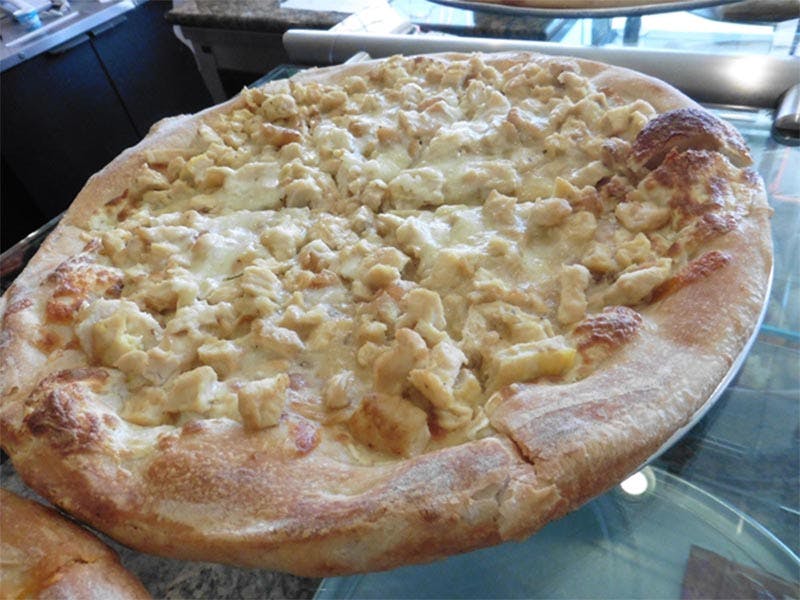 Order Chicken Alfredo Pan Pizza - Pizza food online from Frank & Danny's store, Staten Island on bringmethat.com